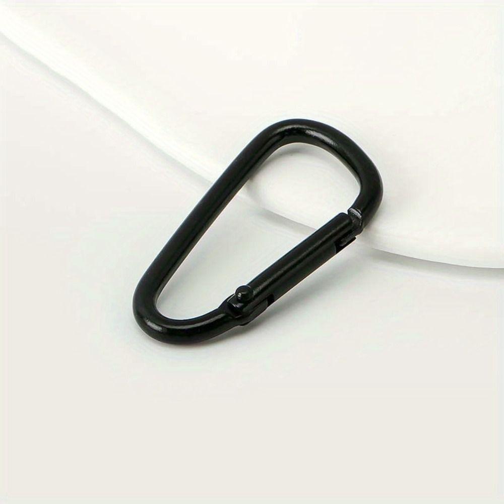 5pcs Aluminum Zinc Zinc Alloy D Type Carabiner Electrophoresis Outdoor Sports Buckle Fishing