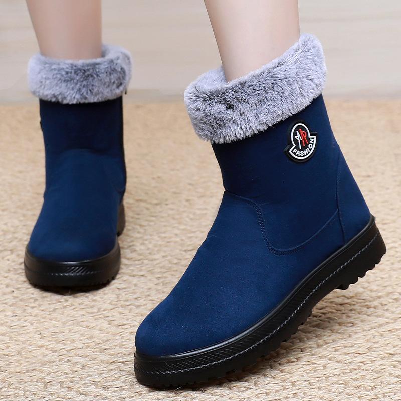 Хлопковая обувь, Зимние ботинки, Женские ботинки, Утепленные хлопковые ботинки, Теплые высокие ботинки