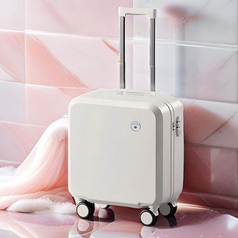 18" Дорожный чемодан ручной клади с универсальными колесами и замком, Прочный чемодан на колесиках для студентов, Доступна 20" версия