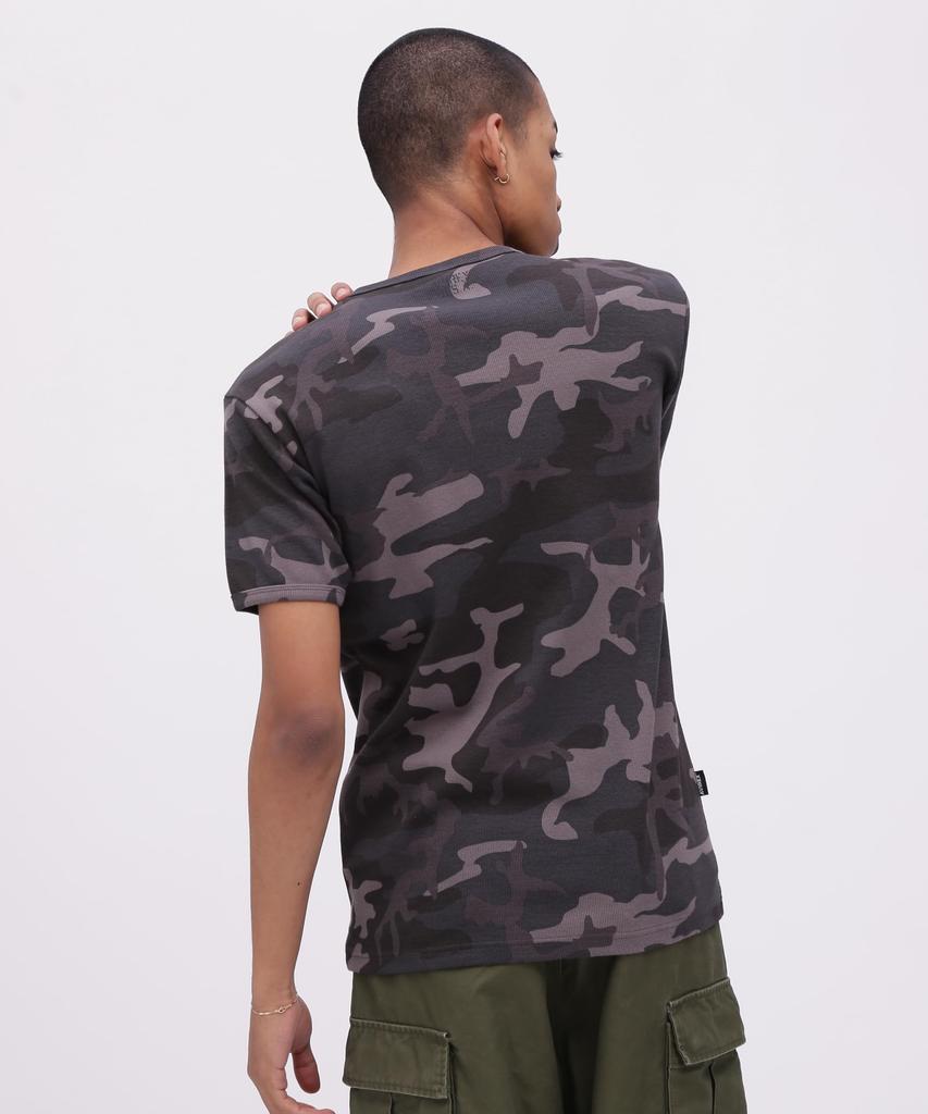 AVIREX DAILY RIB SHORT SLEEVE CREW NECK T-SHIRT(WEB Exclusive) CAMOUFLAGE black