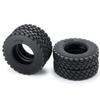 TRZX RC Tires, 4-Piece RC Rubber Tires Set, 25mm Wheel Tires for TAMIYA 1/14 Tractor Truck RC Car (25mm)