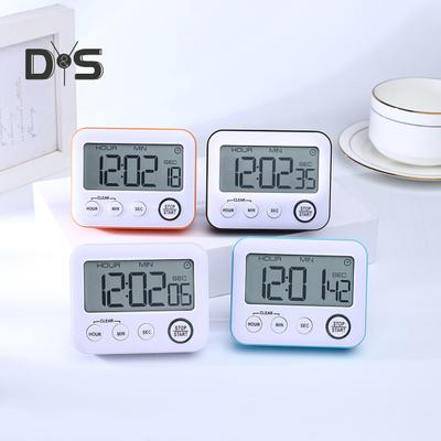 Цифровой таймер с громкой сигнализацией, большой экран, переключатель включения/выключения звука, кухонный таймер с подвесным кронштейном, инструмент напоминания о времени для дома