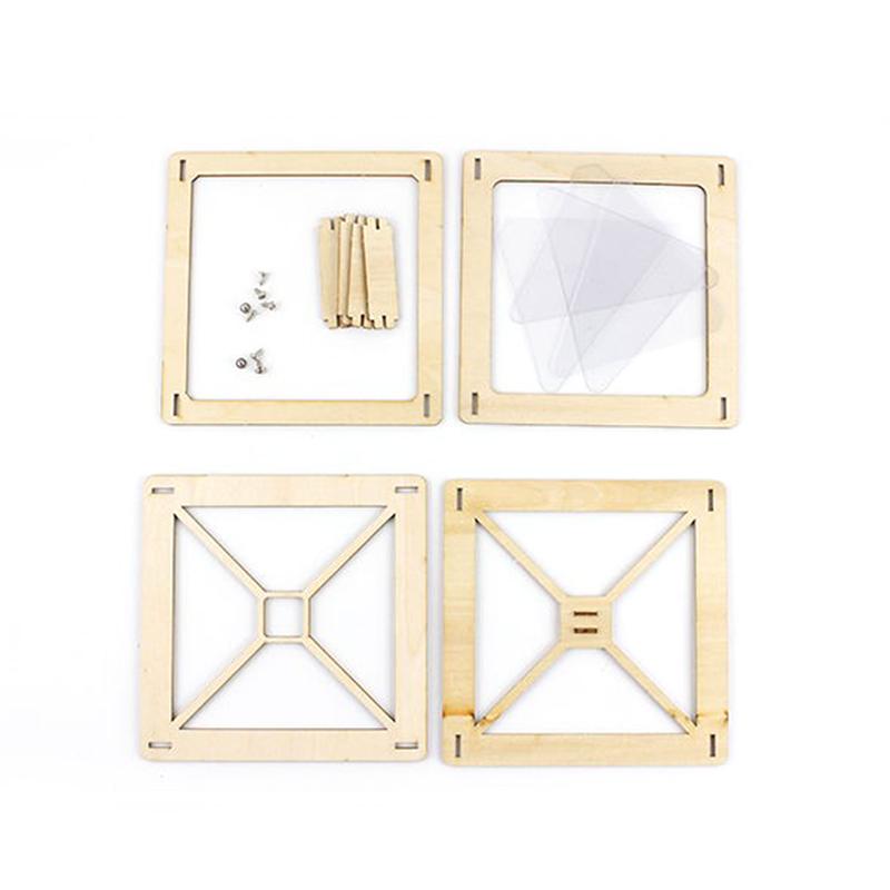 3D Голограмма для смартфона, Голографический проектор, Деревянная, Самостоятельная сборка, Научная образовательная игрушка, Набор для DIY-дисплея, Для детей, Дома