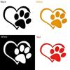 Наклейка с милой собакой, кошкой, сердцем, лапами, светоотражающая наклейка для автомобиля, наклейка на окно, след питомца