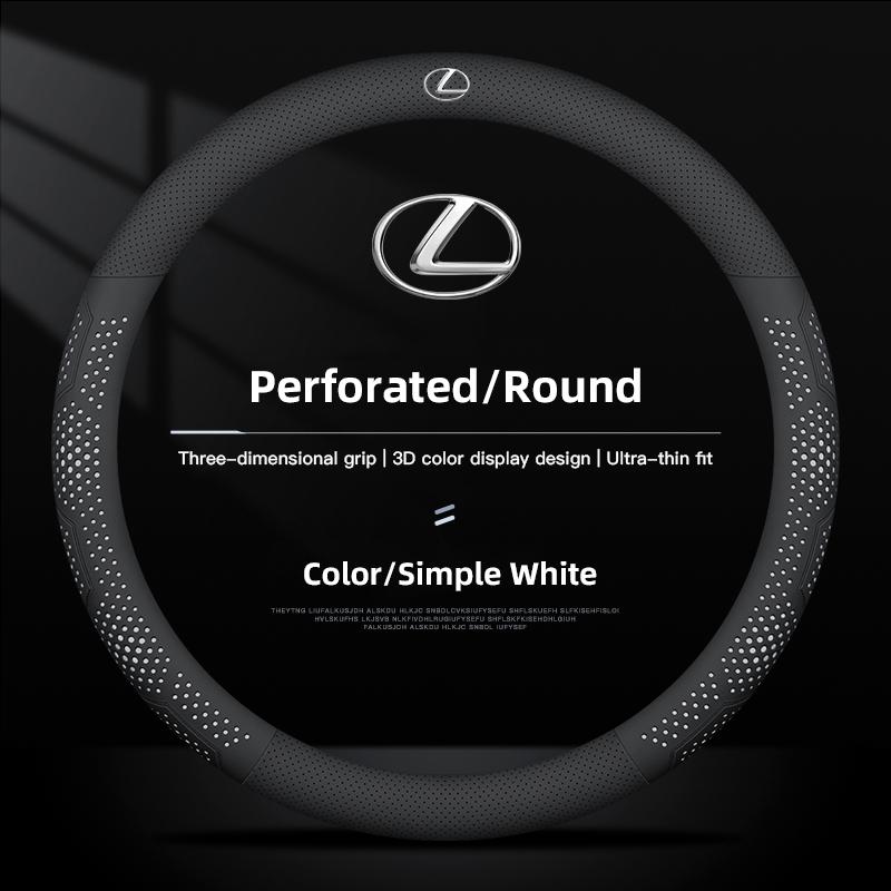 2026 Hot Interior Stickers 38cm Diameter Leather Car Steering Wheel Cover For Lexus RX330 IS250 Ct200h ES300h LS Non-slip Steeri