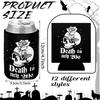 2Pcs Death To My 20s Can Coolers Spooky Scary Skull Halloween Party Gothic for Youth Bachelorette Decorations Bride To Be Gifts