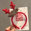 Christmas Headband Christmas Antler Hairpin Ladies Headdress Holiday Decoration Gift Big Bow Headband Christmas Headdress