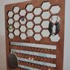 Wood Standing Pegboard Jewelry Display Accessory Organizer Screen Countertop Display- Perfect for Jewelry and Other Small Accessories