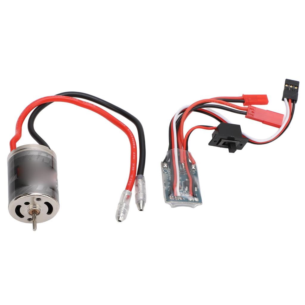RC Brushed Motor ESC Combo Stainless Steel High Torsion Low Noise 31T Motor and 30A ESC with JST
