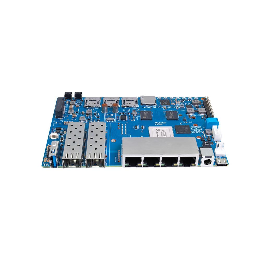 Banane pi BPI-R4 media tek mt7988a (филогия 880) четырехъядерный arm Corex-A73 8gb ddr4 8gb emmc flash смарт-маршрутизатор плата