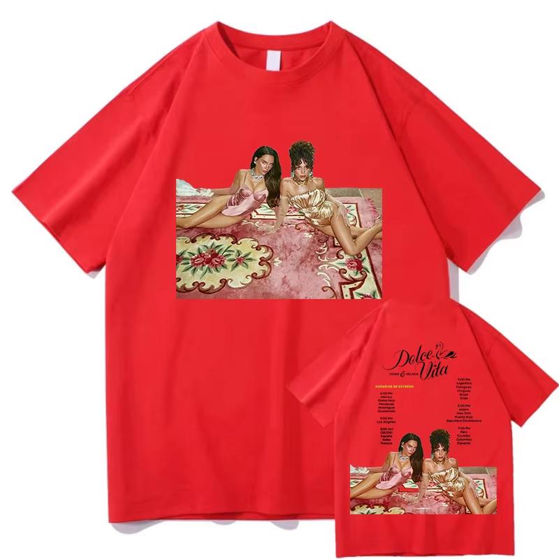 2026 DANNA Belinda DOLCE VITA Print T-shirt Men Women Fashion Trendy T-shirt Y2K Harajuku Punk Gothic Round T-shirt