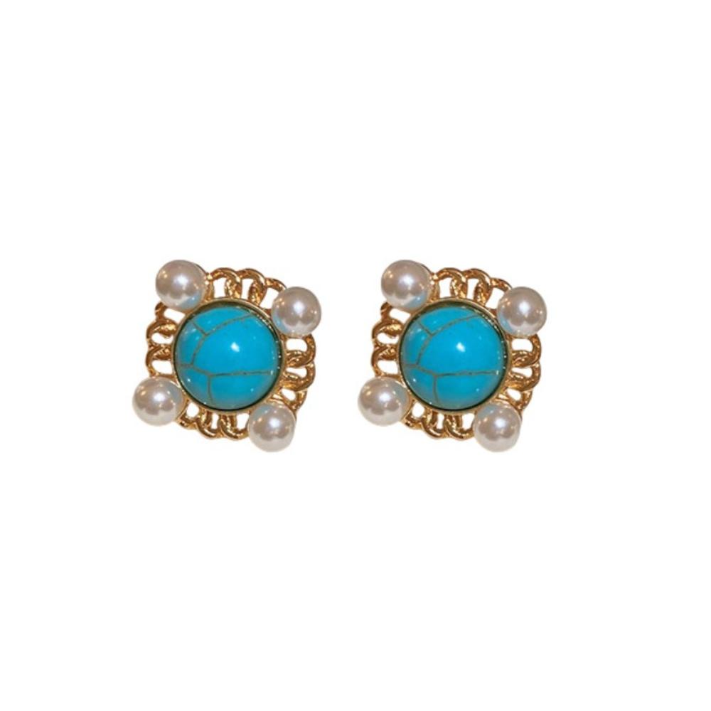 Bohemia Style Ethnic Style Tassel Earrings Green Water Drop Earrings Pendant  Summer Party