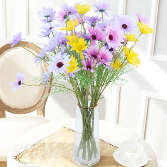 1 шт. поддельный цветок 5 головок яркие красочные специальные широкое применение искусственный цветок для стола