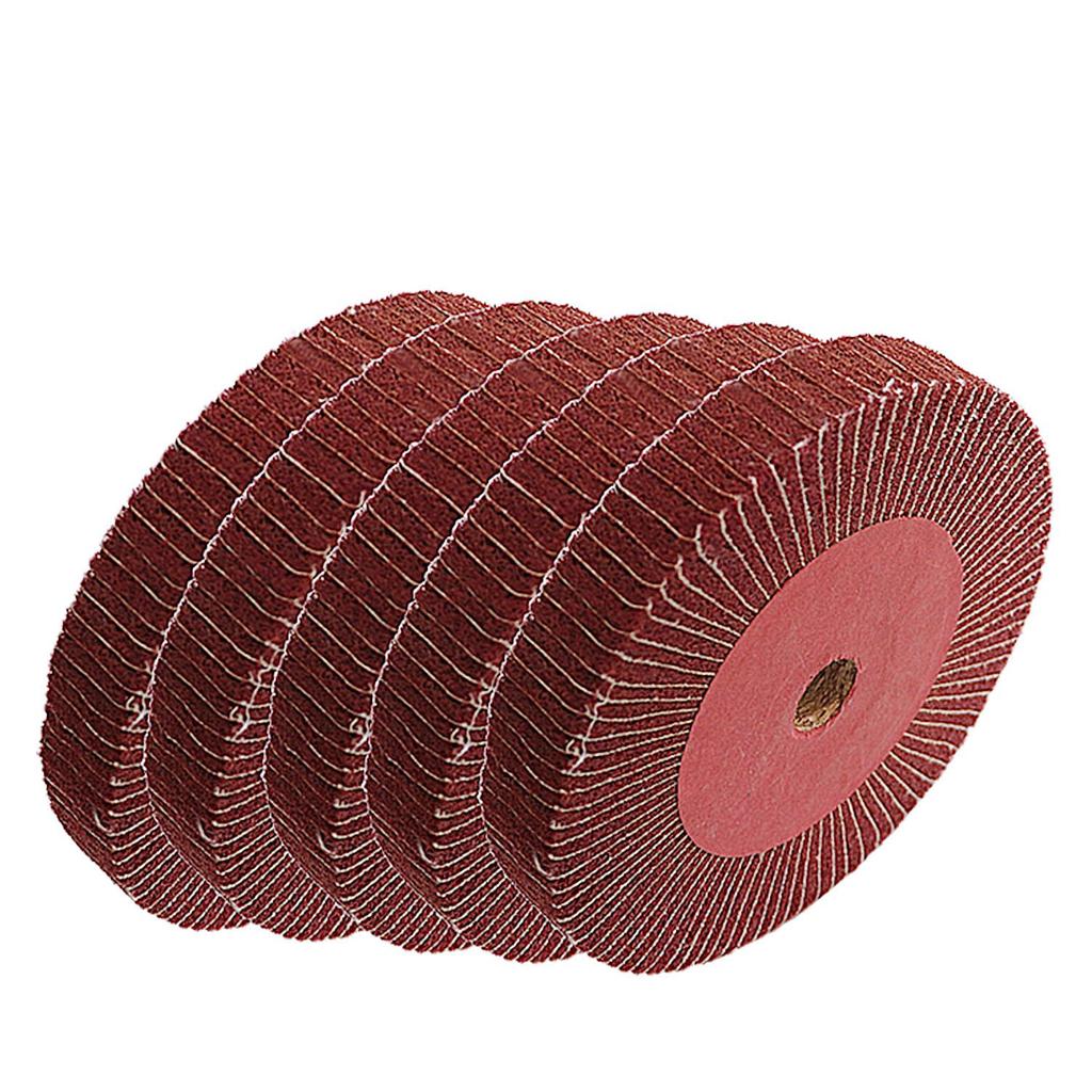 Лепестковый диск из толстого нейлонового волокна, 6-дюймовое полировальное колесо с чистящей подушечкой для угловой шлифовальной машины, полировальный инструмент