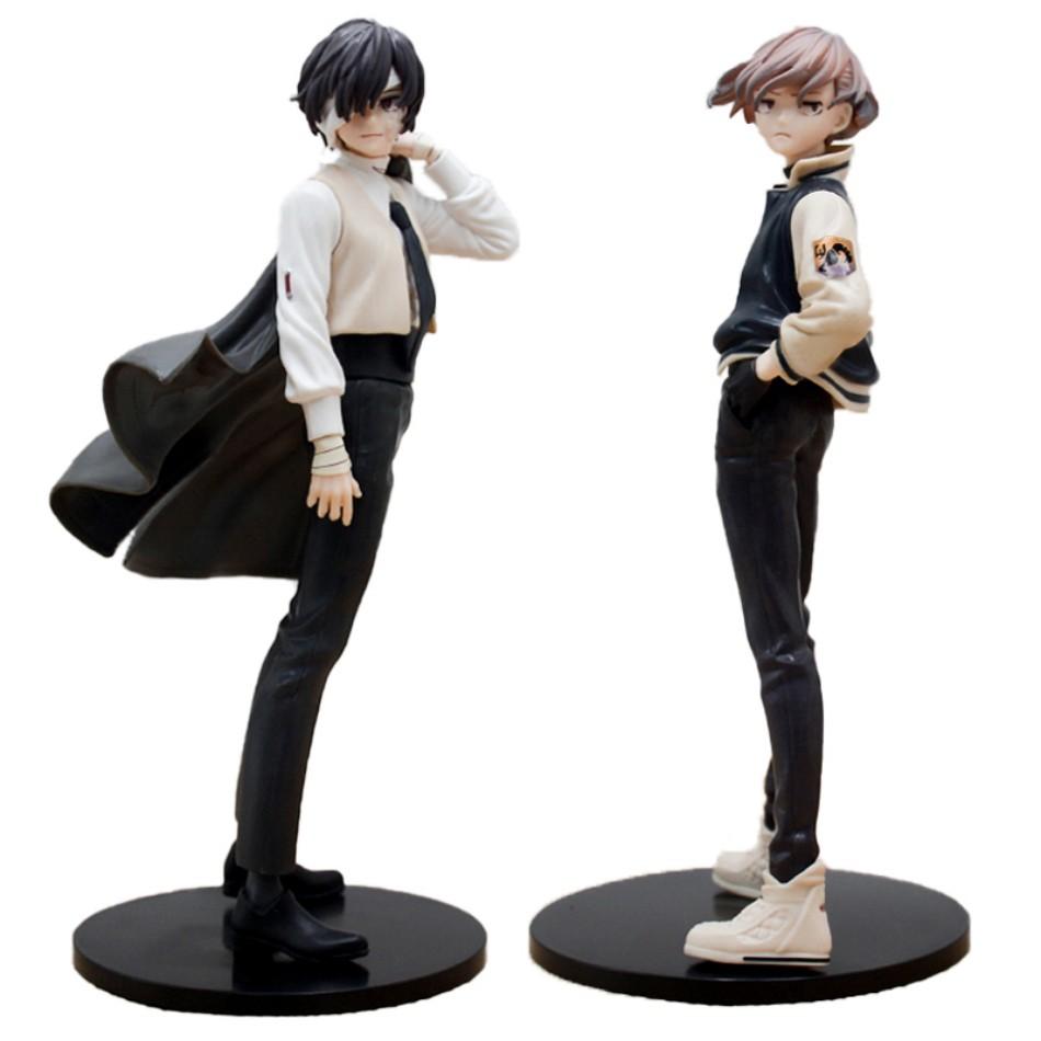 22см бродячие псы манга аниме фигурка юность дазай осаму фигурка нахара чуя статуэтка пвх коллекционная модель кукла игрушки