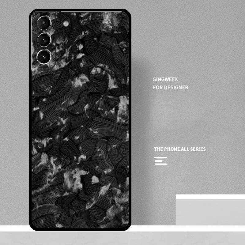 Forged Carbon Case For Samsung Galaxy S25 Ultra S20 S21 S22 S23 S24 Ultra S9 S10 Plus S25 FE Phone Cover