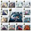 3D Printed Ultra-fine Fiber Bedding Set King Queen Bed Down Duvet Cover Pillowcase 2/3pc European and American Style Bed Cover Home Textile