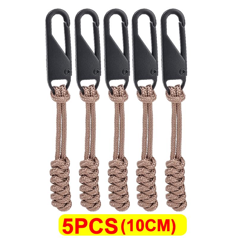 Универсальная металлическая застежка-молния для уличной сумки, застежка-молния для зонтика, плетеная веревка, сменная застежка-молния для самостоятельного шитья, набор для ремонта