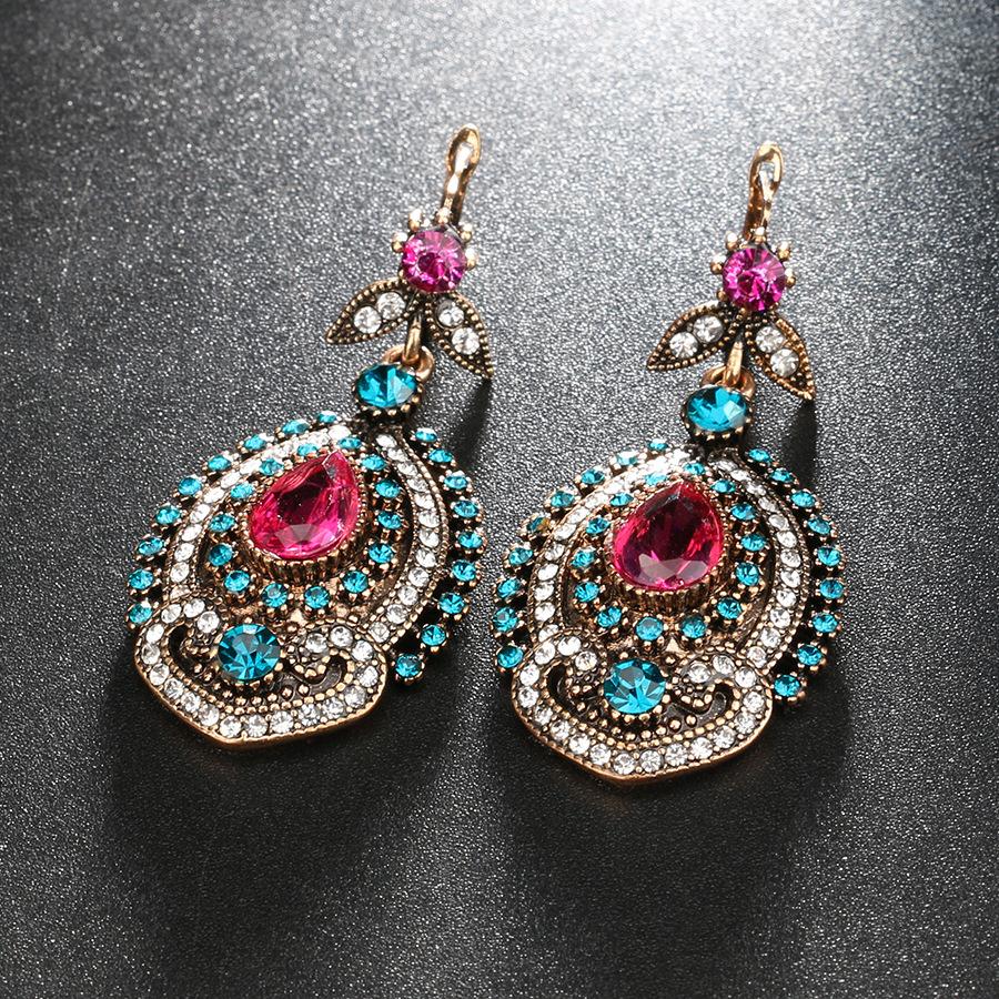 Желаю Винтажные Богемские Невесты Кристалл Свадебные Украшения Yiwu Source Factory Amazon Boutique Набор из 2 предметов