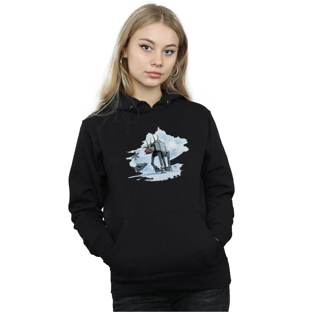 Star Wars Womens/Ladies Christmas AT-AT Reindeer Hoodie