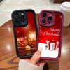 N111 Merry Christmas art Happy New Year Мягкие чехлы для телефонов Angel Eyes для iPhone 16 15 14 13 11 Pro Max 8 7 6s Plus 12 mini XR XS Max Противоударный чехол