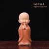 Chinese Zen Style Little Monk Desk Ornament - Cute Temple-Inspired Decorative Piece for Home or Office, Perfect as a Cultural Creative Gift