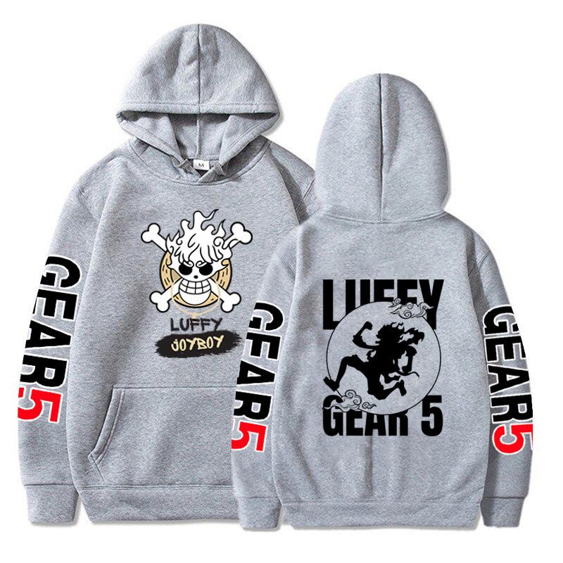 New fifth-gear Luffy printed sweater ONE PIECE animation peripheral long-sleeved hoodie fleece top