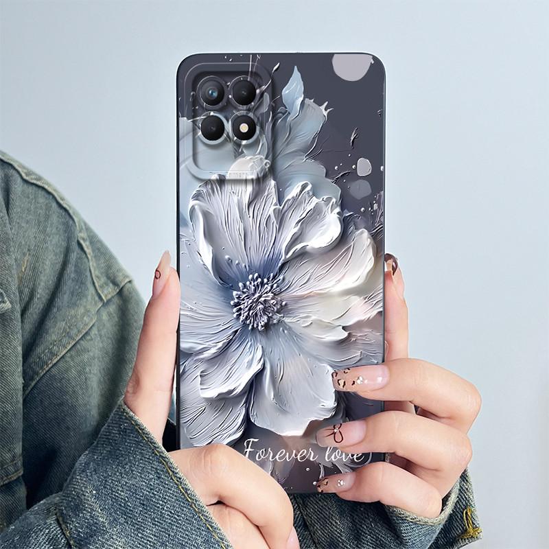 Чехол для телефона OPPO Realme 8i 4G RMX3151 RMX3286 Мягкий силиконовый Capa для realme Narzo 50 Милый панда Мультяшный Цветок Funda Чехол