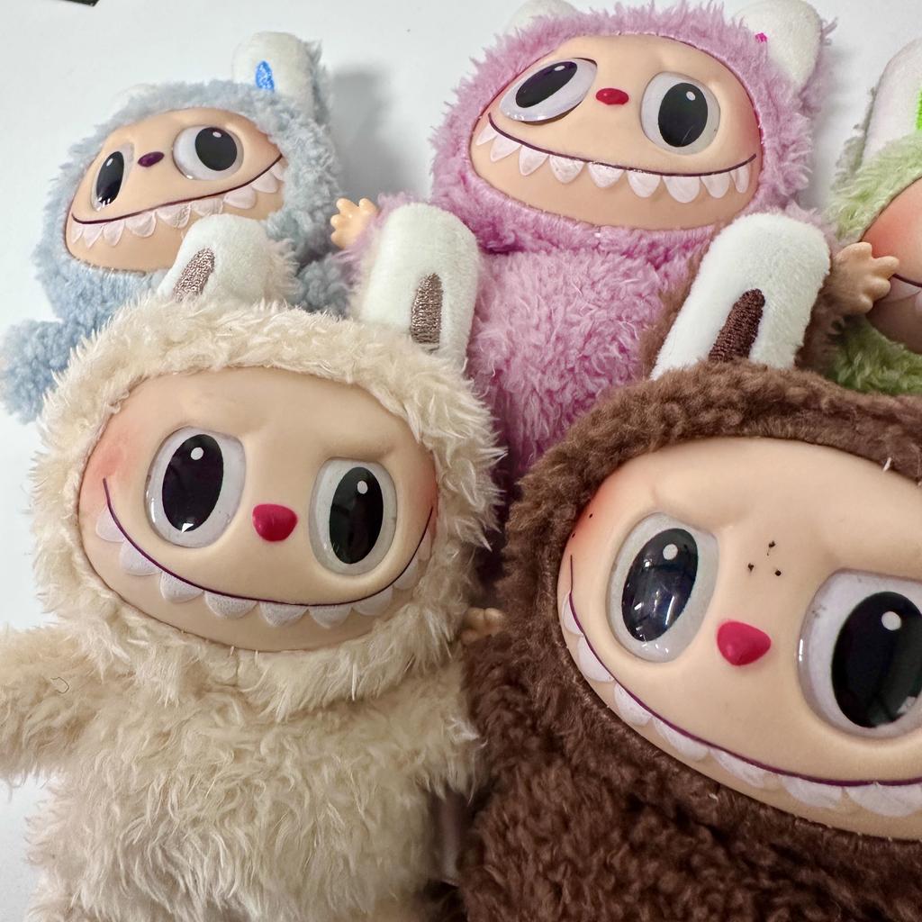 17см Лабубу Тканевая Загадочная Слепая Коробка Серия Heart Beat Macaron Кукла Лабу Тканевая Декор Салона Автомобиля Подвеска Игрушка Подарки