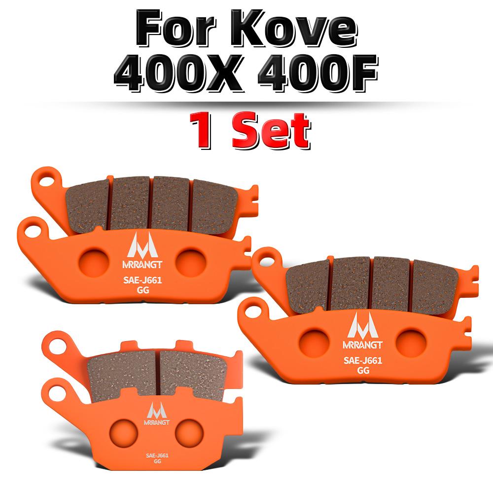 MRRANGT Motorcycle Ceramic Brake Pads fit for Kove 450RR 450R 400X 400F 321RR 321R 321F 250RR High Performance Low Noise