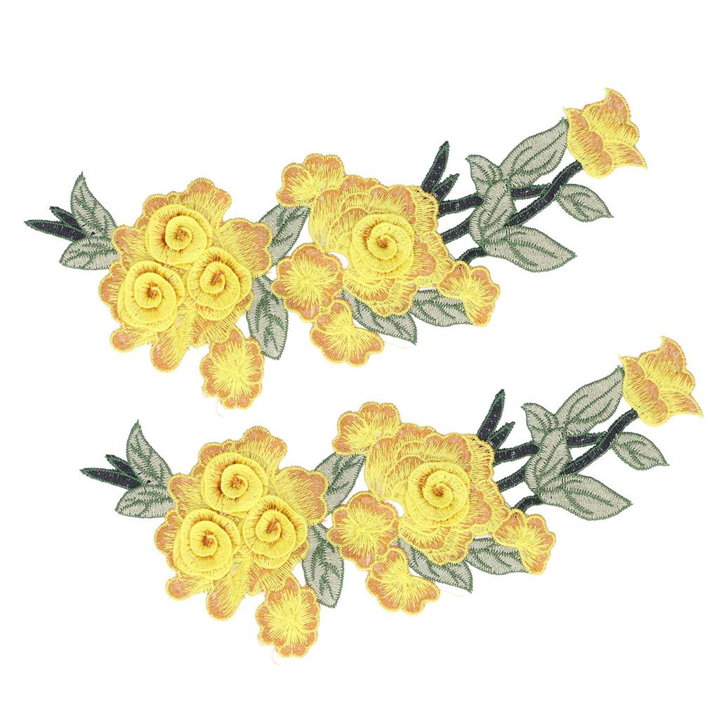 Вышитая нашивка пришивная цветок хлопок экологичный уникальный DIY аксессуары для одежды для жилетов шляп