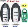 Универсальный KD-ключ ZB Series от KEYDIY, пульт для автомобильного ключа ZB03-4 ZB03-5 ZB03 для KD-X2 KD-MAX, подходит для более чем 2000 моделей Nissan