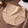 Women Cotton Panties High Waist Panty Comfortable Underwear Ladies Solid Color Underpants