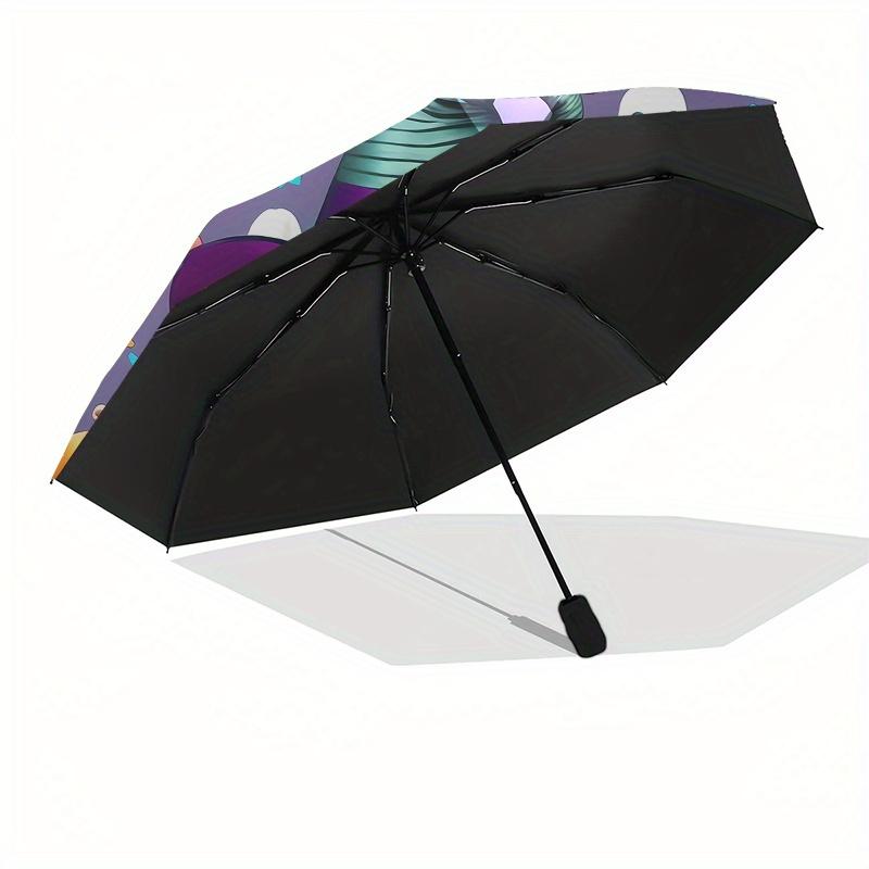 Halloween,Hello Kitty Automatic Umbrella-Foldable, Durable 8-Bone Design, Compact and Stylish, Great for Camping, Halloween, Christmas, Moth