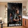 Movie Jurassic Park Dinosaur World Modern Simple Shower Curtain Bathroom Decorative Polyster Shower Curtain with Hook