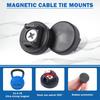 10 шт. Магнитные крепления для кабельных стяжек-хомутов, Магниты, Кабельные стяжки-хомуты, Многоцелевой магнитный держатель для кабелей для организации кабелей