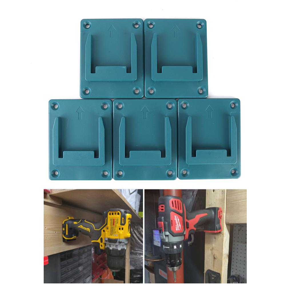 5 шт. Настенный держатель для электроинструментов для Bosch/Makita 18 В, настенное крепление для хранения, кронштейн для аккумулятора, фиксация