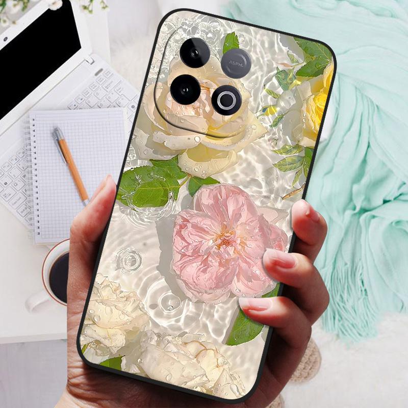 Для VIVO iQOO Z10 Turbo Pro Чехол Силиконовая Задняя Крышка Чехол для Телефона для iQOO Z10Turbo Pro Чехлы VIVO Y300 GT 5G Мягкий бампер coque