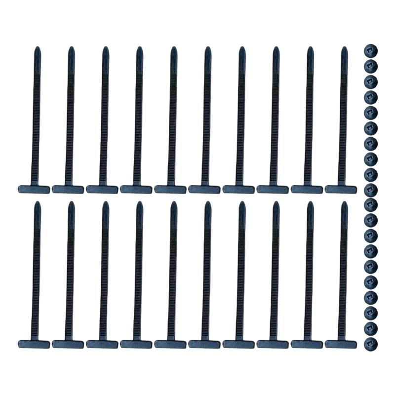 20/50/100Pcs Nylon Universals Cable Tie Buckle Cable Ties Enduring Locking Zip Tie Straps For Mudguard Plate Trunk
