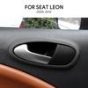 BEV1 Top Suede Trim Sticker For Seat Leon 2005 2006 2007 2008 2009 2010 2011 2012 LHD RHD Car Door Handle Switch Interior Accessories