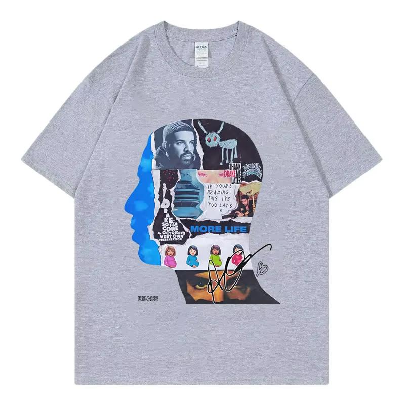 Rapper Drake Album Merch Graphic T Shirts Men Women Clothing Harajuku Hip Hop T-shirts Summer Casual Comfort T-shirt Streetwear