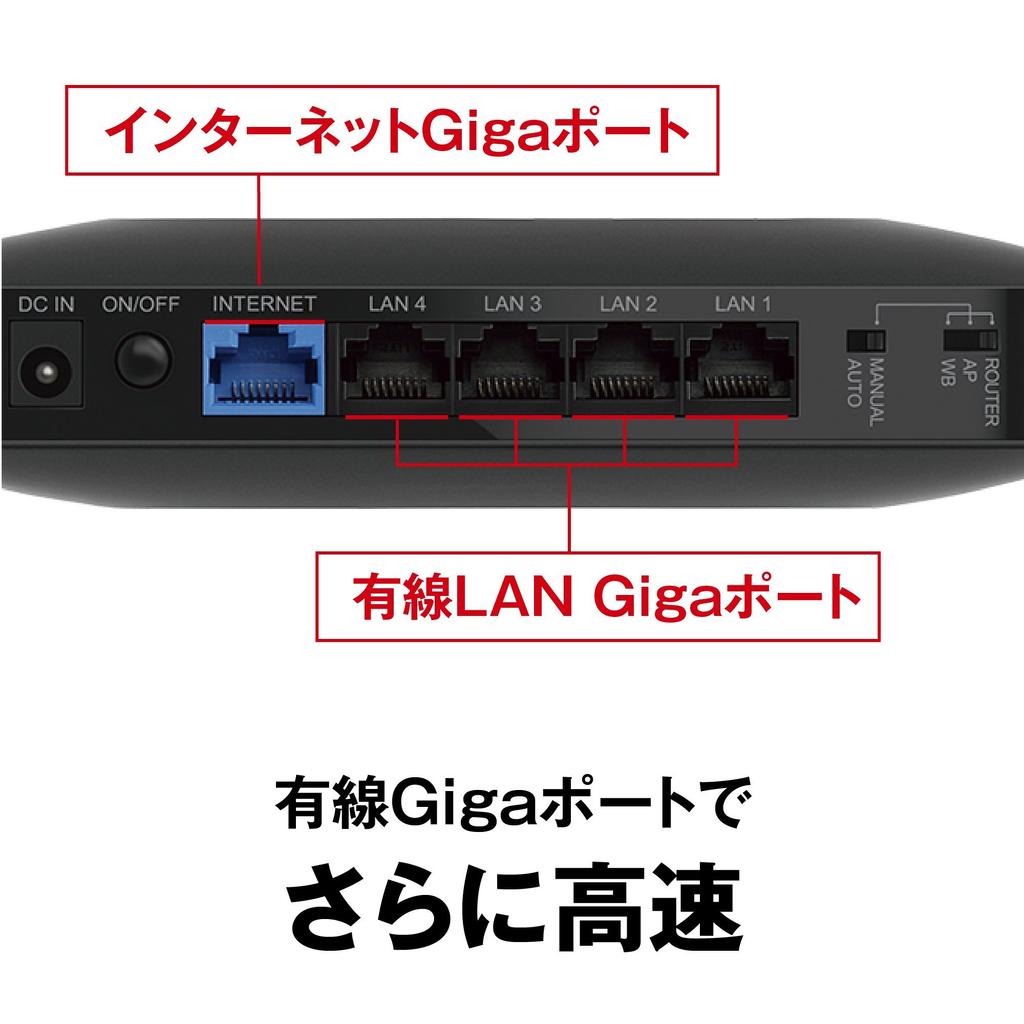Buffalo WiFi Wireless LAN Router 11ac Ac2600 Dual Band Japanese Manufacturer 4LDK Echo Manufacturer Operation WSR-2533DHPL 1733+800Mbps 3-Story