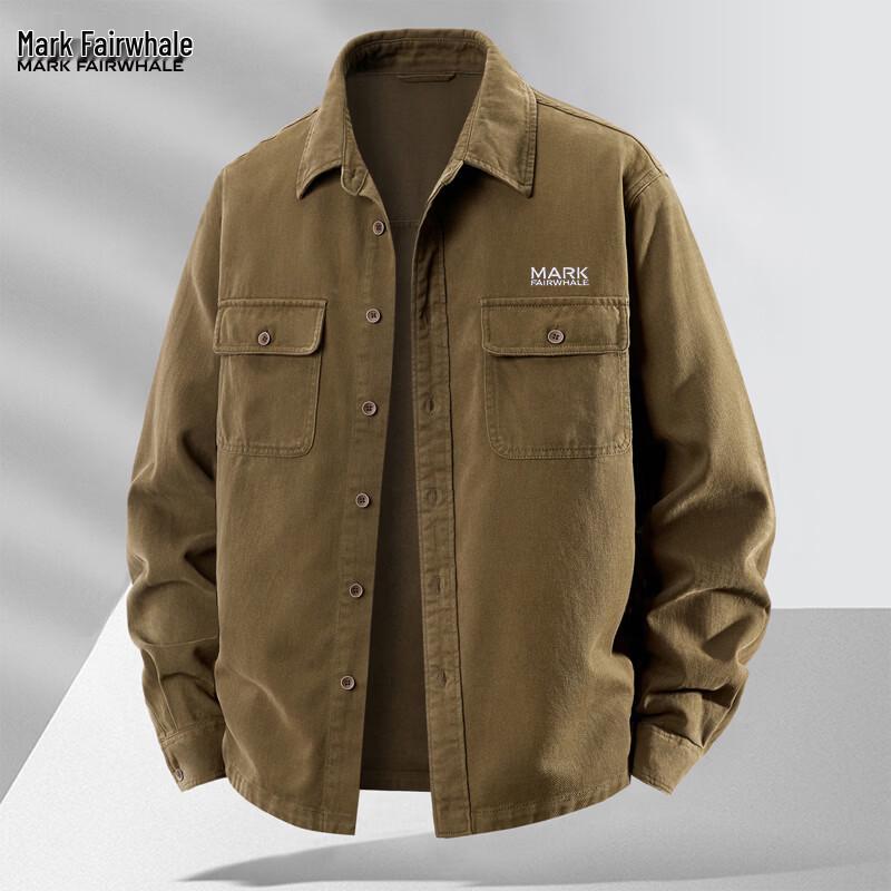 MARK FAIRWHALE Men's Japanese Style Casual Long Sleeve Shirt