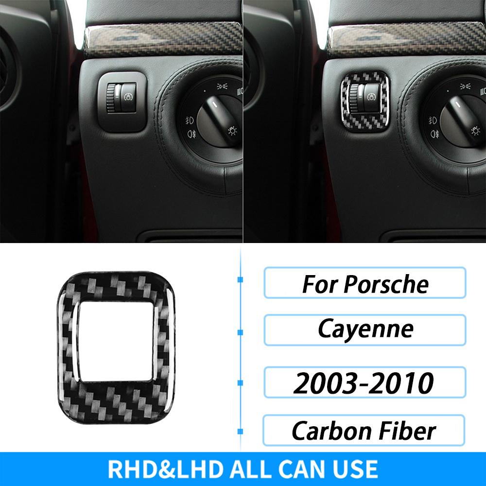 For Porsche Cayenne Sport SUV 2003-2010 Carbon Fiber Gear Shift Air Outlet Trim Set Car Interior Decoration Accessories Sticker