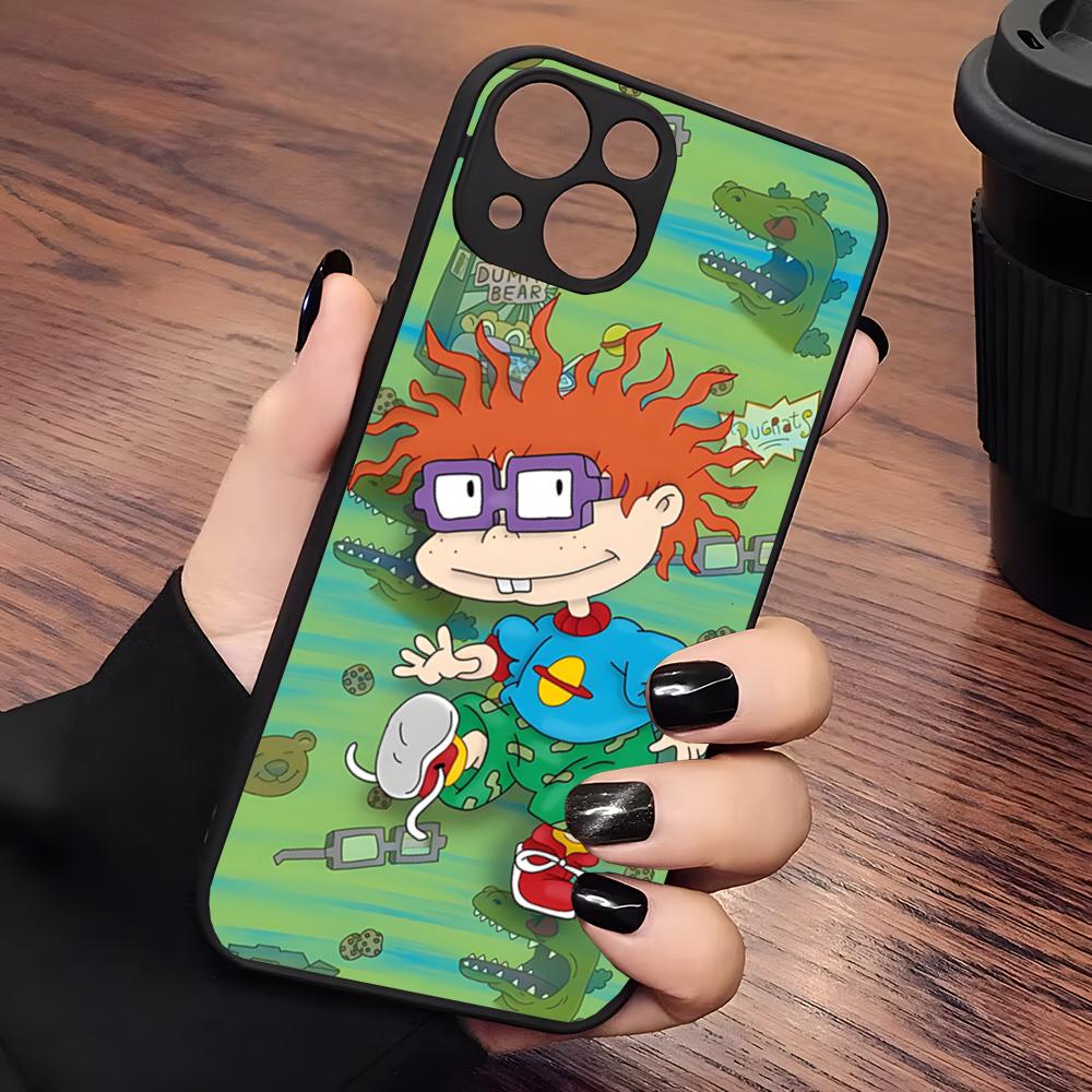 Cartoon-R-Rugrat-Anime Phone Case Matte Transparent For Iphone 16 15 Max 14 13 Mini 12 Pro 7 8 11 XR Xs X Plus Back Cover