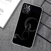 Милый Кот Линия Чехол для Телефона Для iPhone 15 14 11 12 13 Mini Pro XS Max Чехол 6 7 8 Plus X XR SE 2020 Funda Оболочка