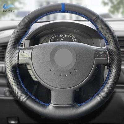 Автомобильные аксессуары Чехол на руль кожаная отделка для Opel Corsa C 2001-2006 Combo C 2001-2011 Holden Tigra blue line blue