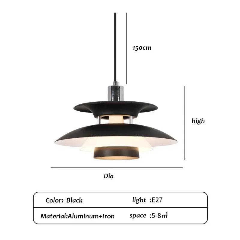 Цветная светодиодная люстра E27 датская люстра обеденный стол люстра гостиная столовая кухня коридор декоративный светильник