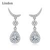 Lindon Copper Alloy Zircon Earrings Drop Earrings For Women Wedding Party Gifts