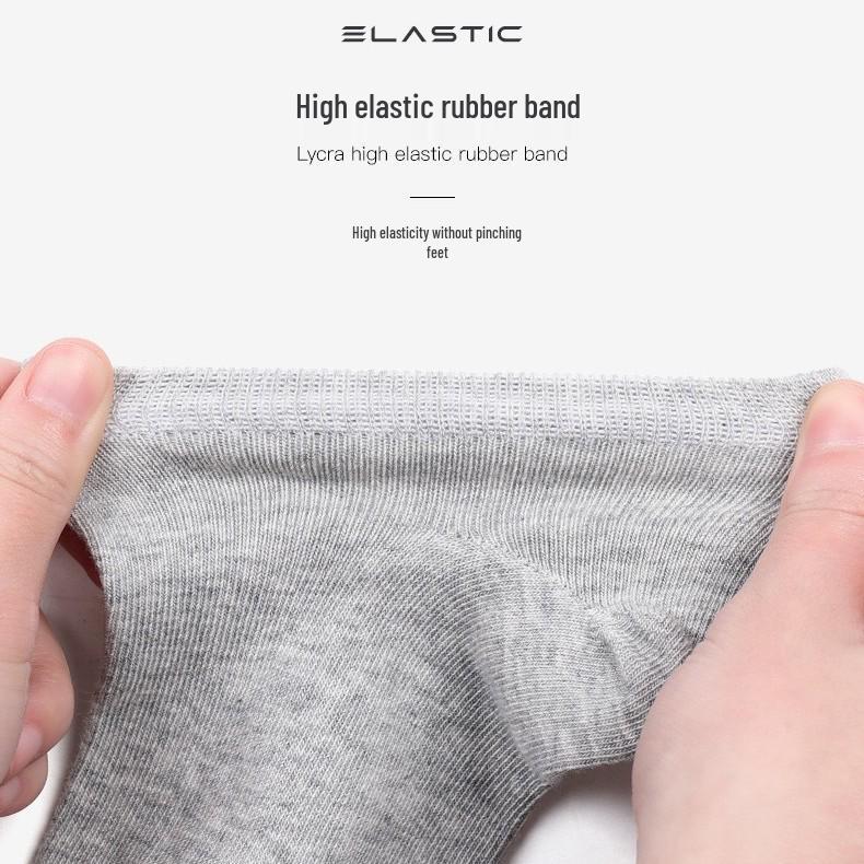 Мужские летние дышащие влагоотводящие устойчивые к запаху антибактериальные спортивные носки - короткие, однотонные, универсальные.